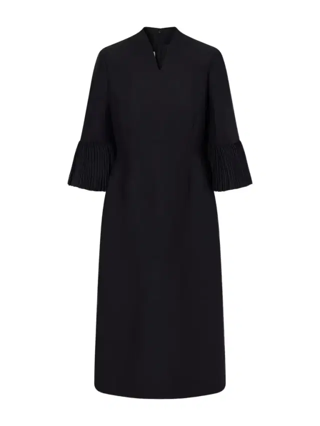 Wool And Silk-blend Crepe Midi Dress