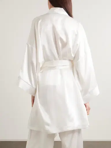 Olivia von Halle Mimi Silk-satin Robe | Thumbnail 3 Olivia von Halle Mimi Silk-satin Robe | Thumbnail 3