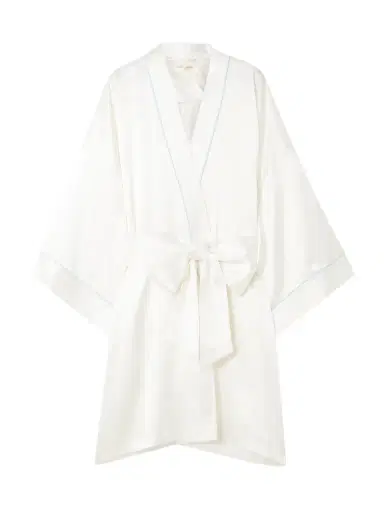 Olivia von Halle Mimi Silk-satin Robe | Thumbnail 1 Olivia von Halle Mimi Silk-satin Robe | Thumbnail 1
