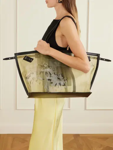 Proenza Schouler Days Carryall Leather-trimmed Printed Mesh Tote | Thumbnail 2 Proenza Schouler Days Carryall Leather-trimmed Printed Mesh Tote | Thumbnail 2