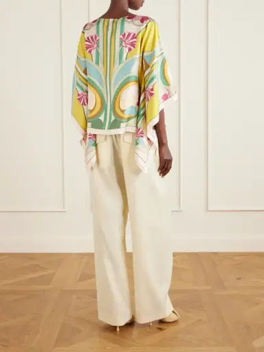La DoubleJ Printed Silk-twill Blouse | Thumbnail 3