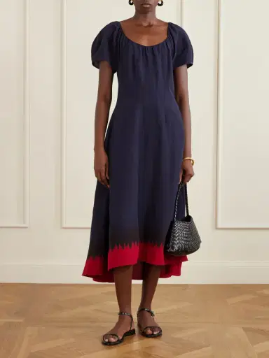 Tory Burch Woven Midi Dress | Thumbnail 2