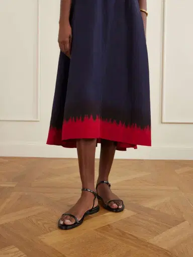 Tory Burch Woven Midi Dress | Thumbnail 5