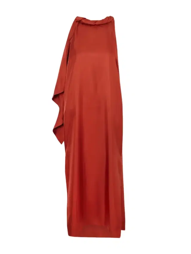 Susan Tie-detailed Draped Silk-twill Midi Dress