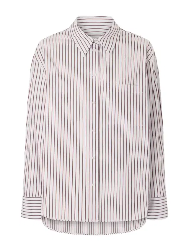 Maud Striped Cotton-poplin Shirt