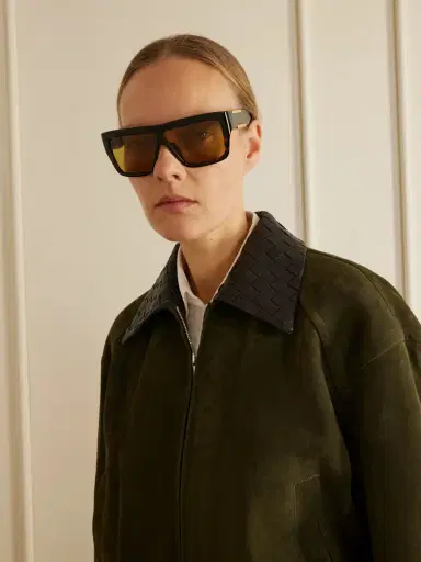 Bottega Veneta Eyewear Ribbon D-frame Tortoiseshell Acetate Sunglasses | Thumbnail 2