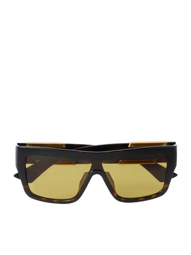 Ribbon D-frame Tortoiseshell Acetate Sunglasses