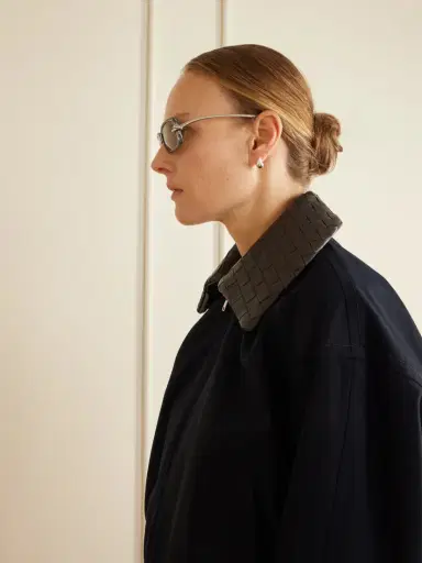 Bottega Veneta Eyewear Knot Rectangular-frame Acetate And Silver-tone Sunglasses | Thumbnail 4 Bottega Veneta Eyewear Knot Rectangular-frame Acetate And Silver-tone Sunglasses | Thumbnail 4
