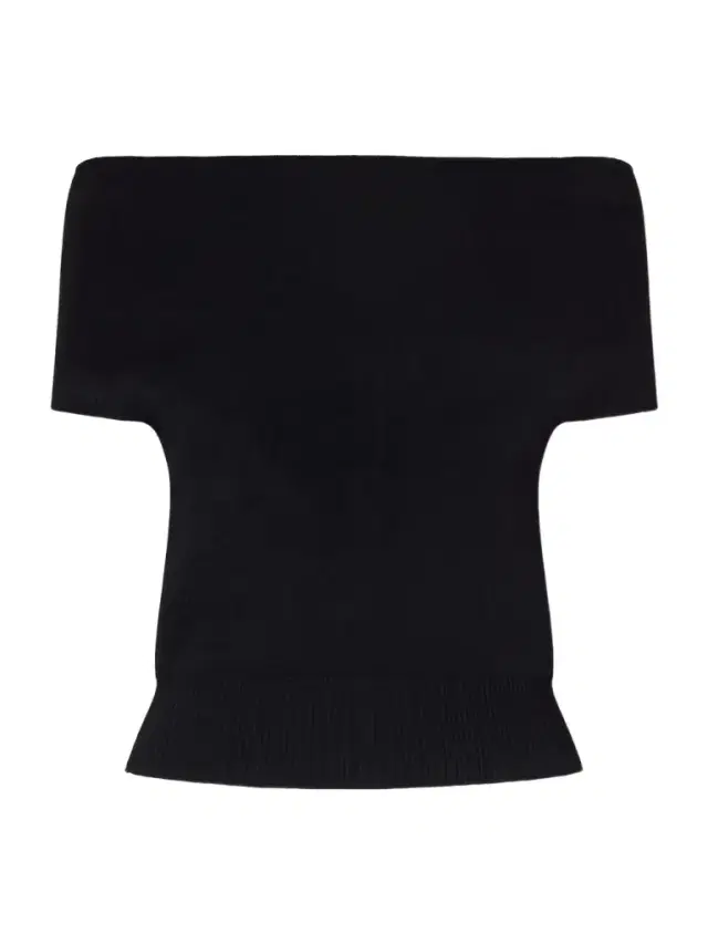 Off-the-shoulder Knitted Top