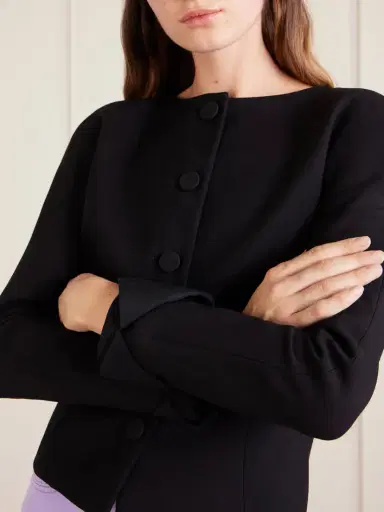 Chloé Wool-crepe Jacket | Thumbnail 4 Chloé Wool-crepe Jacket | Thumbnail 4