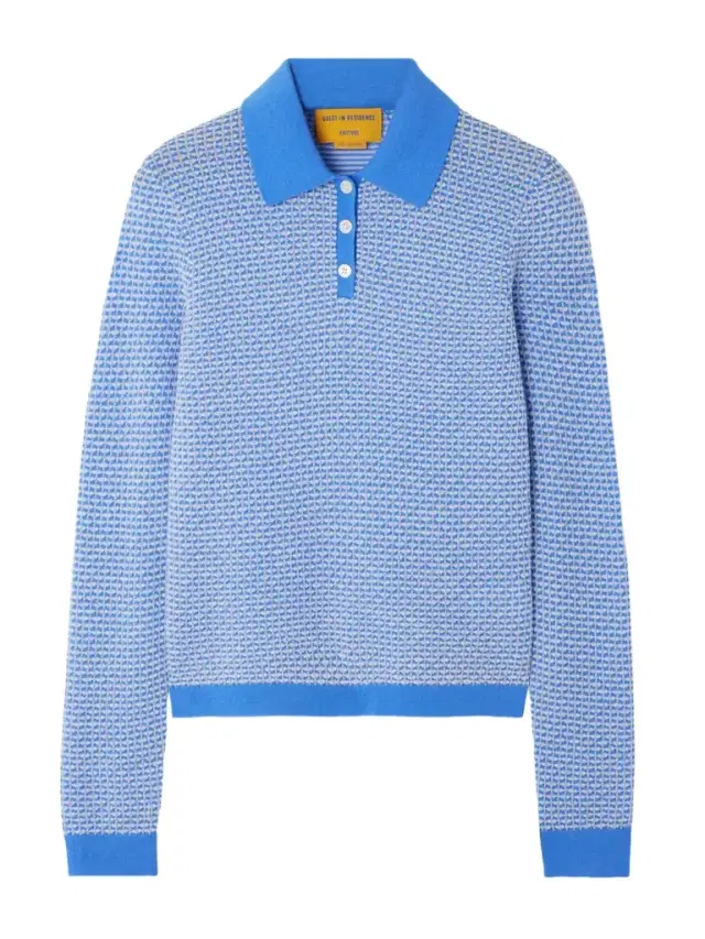 Cashmere-piqué Polo Shirt