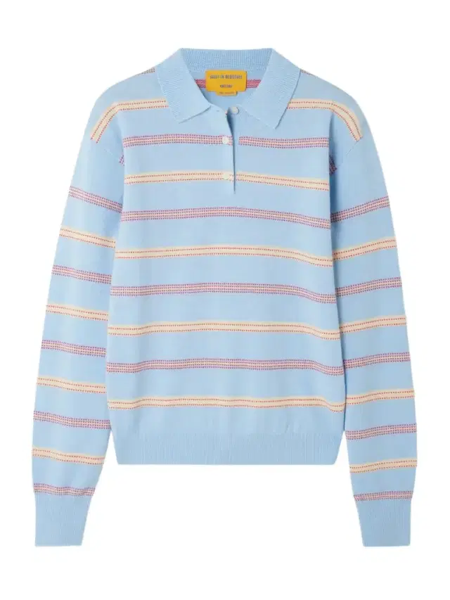 Collegiate Striped Cashmere Polo Sweater
