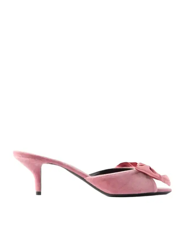 Valentino Garavani Marie A 55 Bow-detailed Satin-trimmed Velvet Mules
