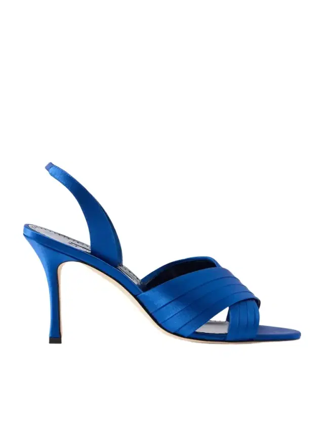 Viera 90 Satin Slingback Sandals