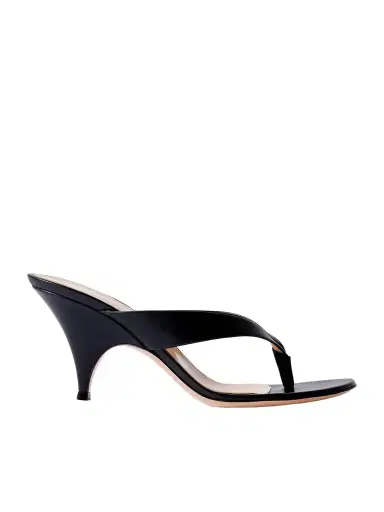 Gianvito Rossi Sofia 70 Leather Thong Sandals | Thumbnail 1