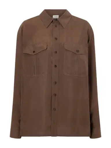 Saint Laurent Silk Habotai Shirt | Thumbnail 1 Saint Laurent Silk Habotai Shirt | Thumbnail 1