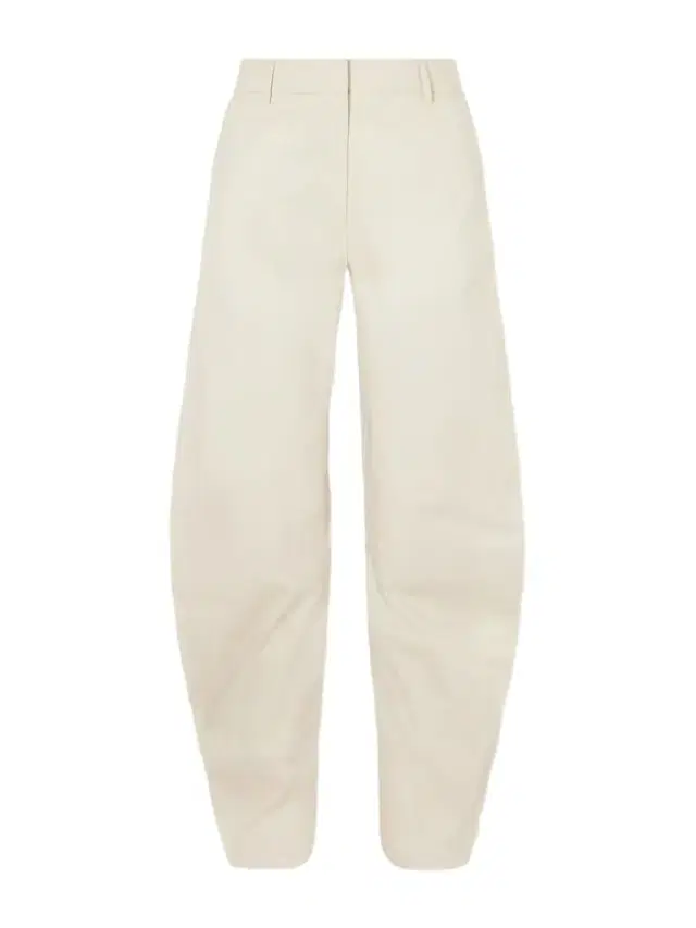 Coated Organic Cotton-twill Barrel-leg Pants