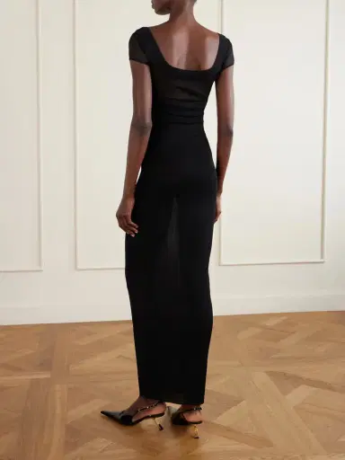 Saint Laurent Knitted Maxi Dress | Thumbnail 3