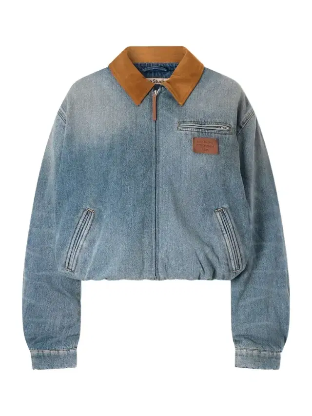 Suede-trimmed Denim Jacket