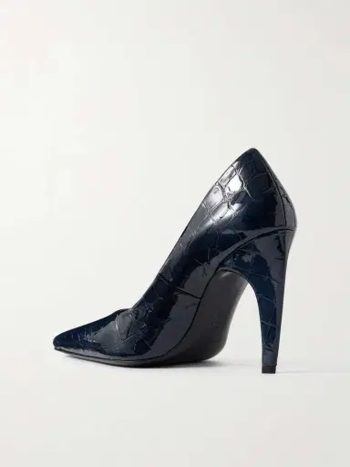Jude Fame Croc-effect Leather Pumps | Thumbnail 3