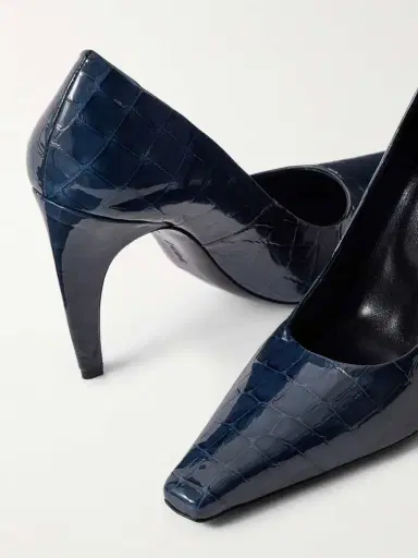Jude Fame Croc-effect Leather Pumps | Thumbnail 5