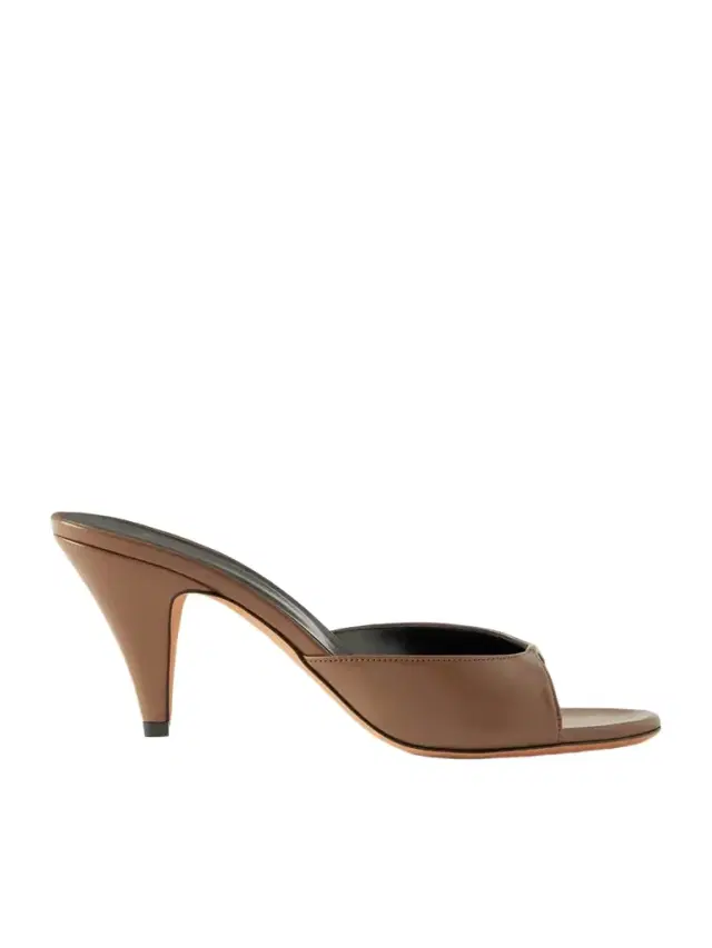 Haze Leather Mules