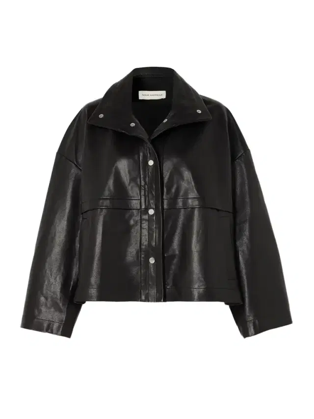 Park Oversized Textured-leather Jacket