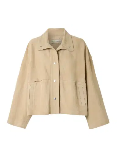 Nour Hammour Park Oversized Suede Jacket | Thumbnail 1 Nour Hammour Park Oversized Suede Jacket | Thumbnail 1