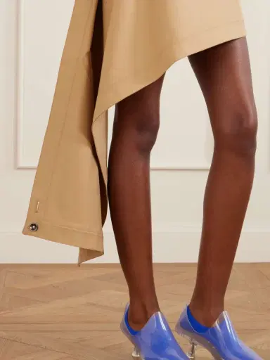 Loewe Asymmetric Cotton And Silk-blend Mini Skirt | Thumbnail 4 Loewe Asymmetric Cotton And Silk-blend Mini Skirt | Thumbnail 4
