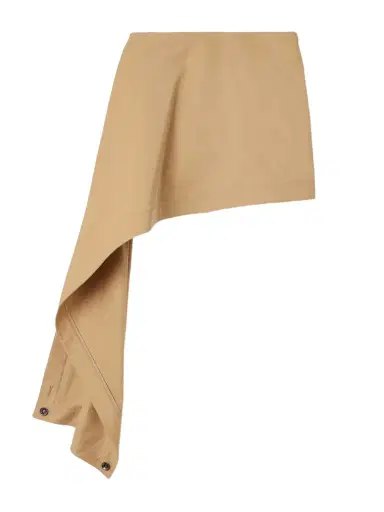 Loewe Asymmetric Cotton And Silk-blend Mini Skirt | Thumbnail 1 Loewe Asymmetric Cotton And Silk-blend Mini Skirt | Thumbnail 1