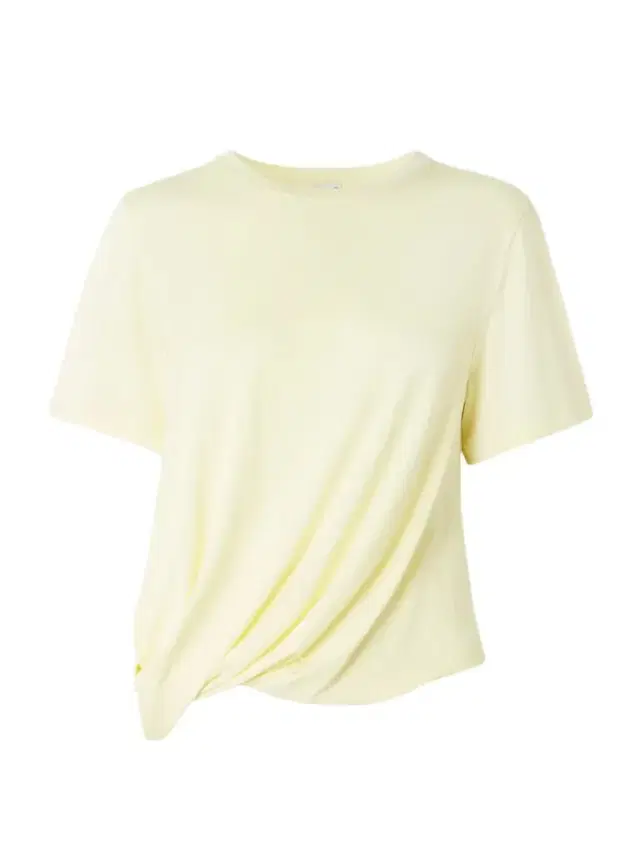 Embroidered Asymmetric Draped Jersey T-shirt