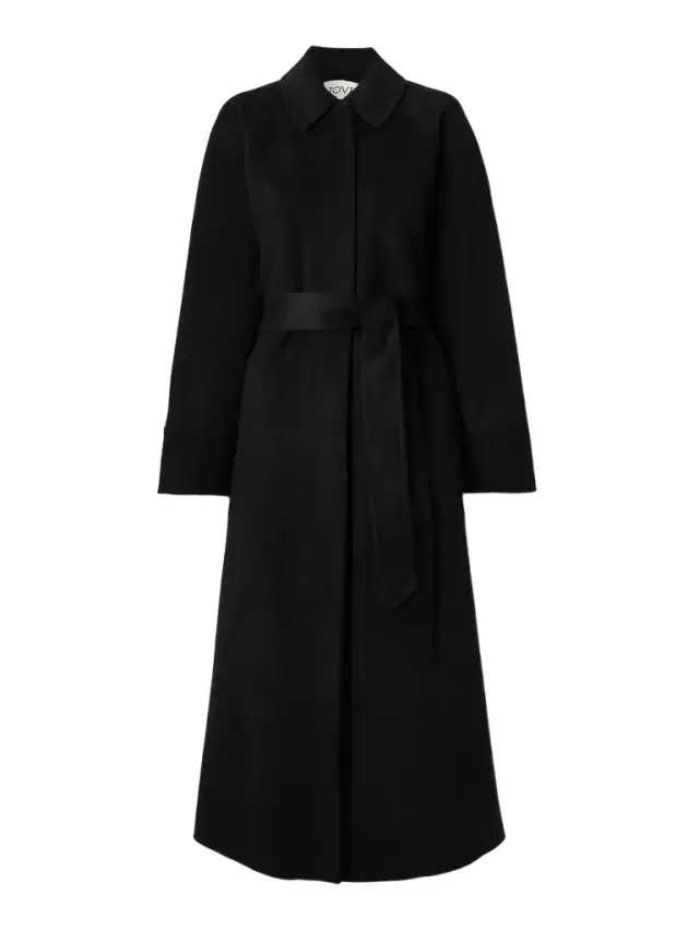 Yoonmi Belted Brushed Wool-blend Coat