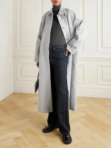 Tove Yoonmi Belted Brushed Wool-blend Coat | Thumbnail 2 Tove Yoonmi Belted Brushed Wool-blend Coat | Thumbnail 2