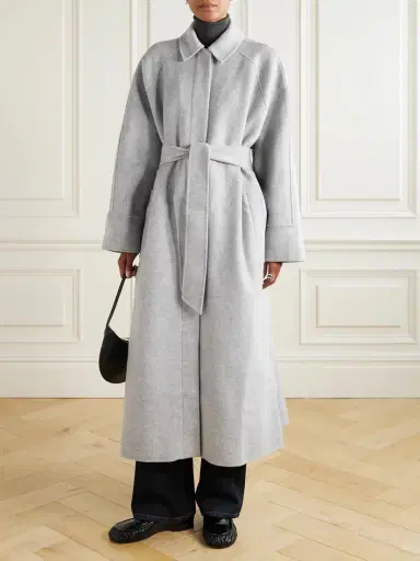 Tove Yoonmi Belted Brushed Wool-blend Coat | Thumbnail 3 Tove Yoonmi Belted Brushed Wool-blend Coat | Thumbnail 3