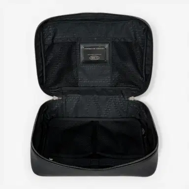 Porsche Design Porsche Design by Bric's Roadster L Black Leather Washbag by The Solist | Thumbnail 5 Porsche Design Porsche Design by Bric's Roadster L Black Leather Washbag by The Solist | Thumbnail 5