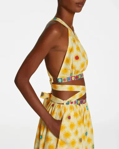 Emporio Sirenuse Alaia Dress in Yellow Smile | Thumbnail 4 Emporio Sirenuse Alaia Dress in Yellow Smile | Thumbnail 4