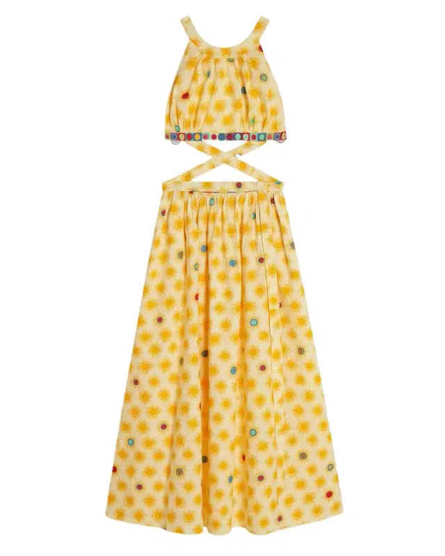 Alaia Dress in Yellow Smile