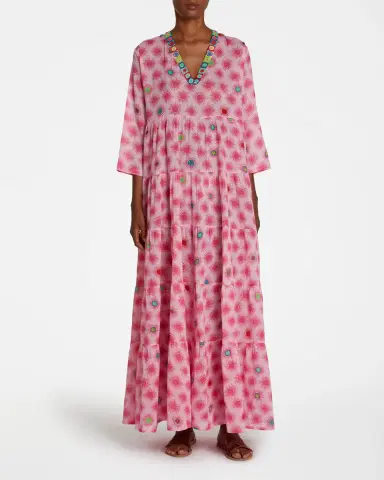 Emporio Sirenuse Alba Caftan in Pink Smile | Thumbnail 2 Emporio Sirenuse Alba Caftan in Pink Smile | Thumbnail 2