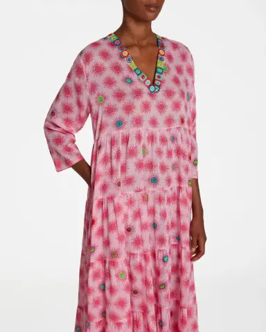 Emporio Sirenuse Alba Caftan in Pink Smile | Thumbnail 3 Emporio Sirenuse Alba Caftan in Pink Smile | Thumbnail 3