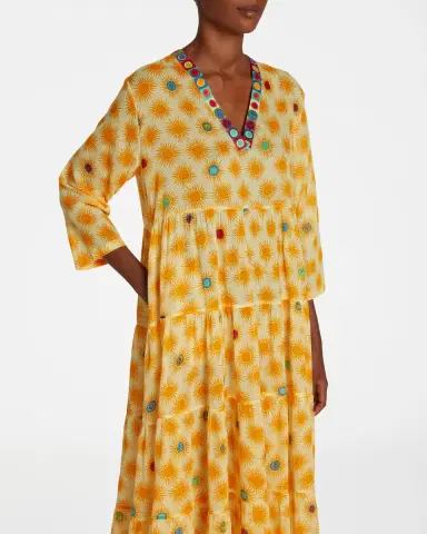 Emporio Sirenuse Alba Caftan in Smile | Thumbnail 3 Emporio Sirenuse Alba Caftan in Smile | Thumbnail 3