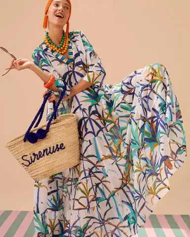 Emporio Sirenuse Alba Caftan in Tropical Sunset | Thumbnail 2 Emporio Sirenuse Alba Caftan in Tropical Sunset | Thumbnail 2