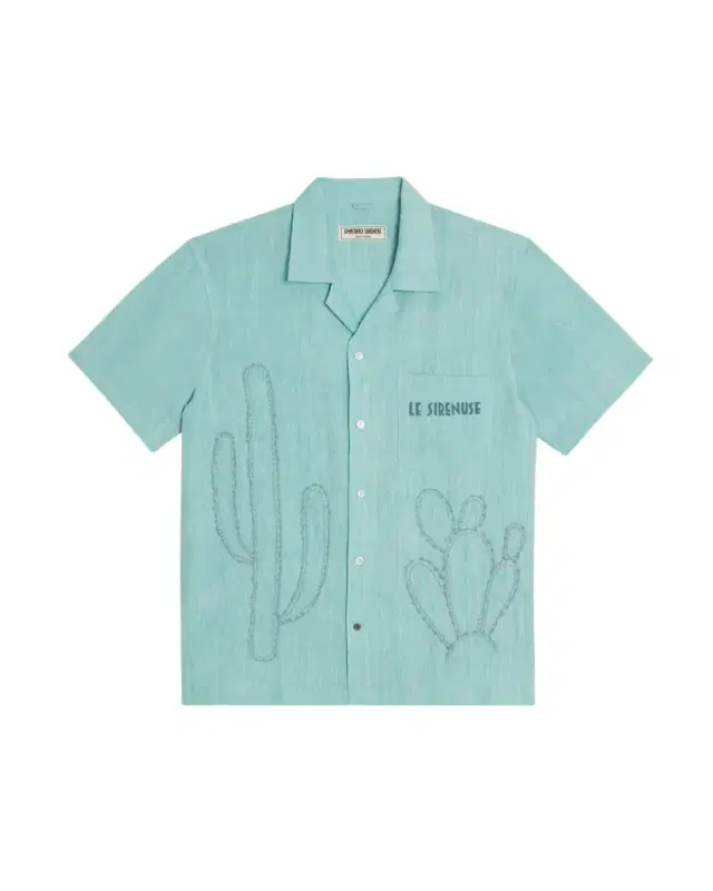 Emporio Sirenuse Cactus Linen Hawaiian Shirt
