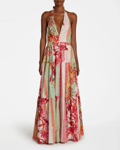 Emporio Sirenuse Colette Dress in Pink Blossom | Thumbnail 2 Emporio Sirenuse Colette Dress in Pink Blossom | Thumbnail 2