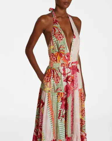 Emporio Sirenuse Colette Dress in Pink Blossom | Thumbnail 4 Emporio Sirenuse Colette Dress in Pink Blossom | Thumbnail 4