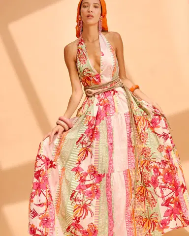 Emporio Sirenuse Colette Dress in Pink Blossom | Thumbnail 5 Emporio Sirenuse Colette Dress in Pink Blossom | Thumbnail 5
