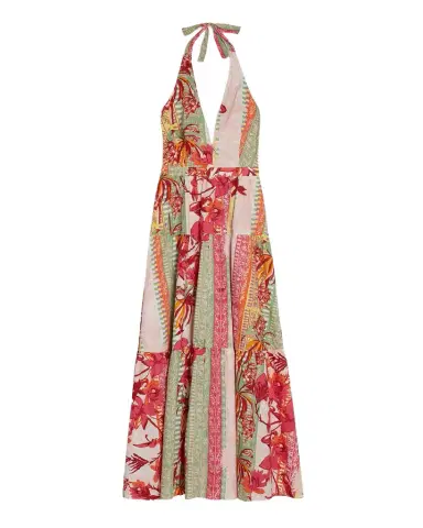 Emporio Sirenuse Colette Dress in Pink Blossom | Thumbnail 1 Emporio Sirenuse Colette Dress in Pink Blossom | Thumbnail 1
