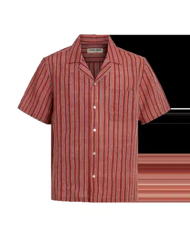 Emporio Sirenuse Crimson Hawaiian Shirt | Thumbnail 1