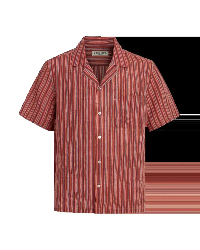 Emporio Sirenuse Crimson Hawaiian Shirt