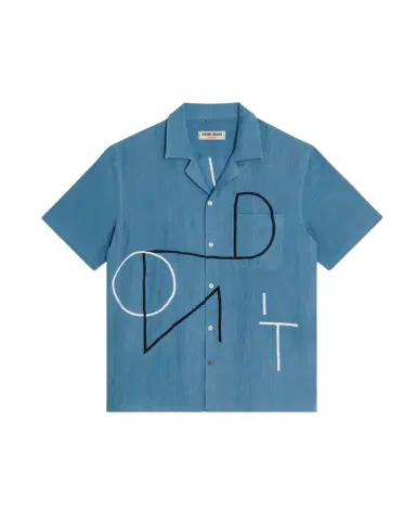 Emporio Sirenuse Don't Worry Linen Hawaiian Shirt | Thumbnail 1