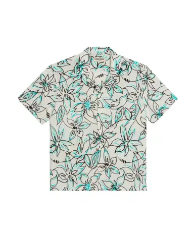 Emporio Sirenuse Drip Linen Hawaiian Shirt | Thumbnail 1